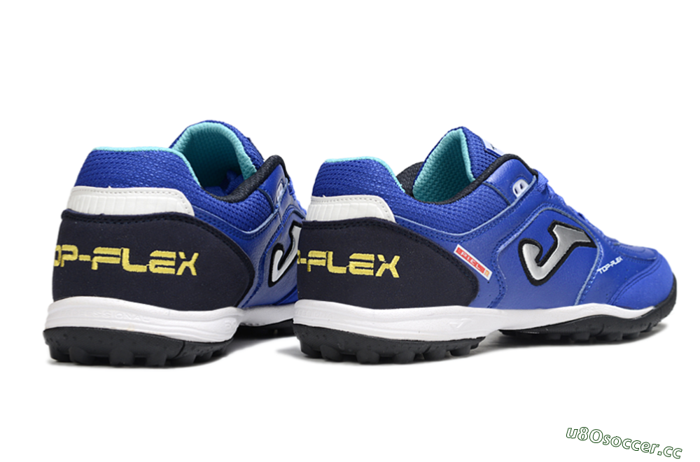 Men's Joma Top Flex TF Artificial Turf Low-Tops Football Shoes - Blue/Black/Silver 6