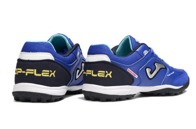 Men's Joma Top Flex TF Artificial Turf Low-Tops Football Shoes - Blue/Black/Silver