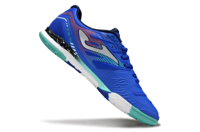 Men's Joma Top Flex IC Indoor & Futsal Low-Tops Football Shoes - Blue/Jade/Red