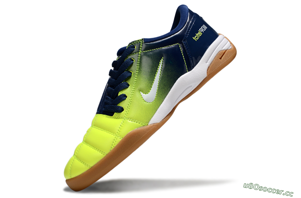 Men's Nike Total 90 III IC Indoor & Futsal Low-Tops Football Shoes - Yellow/White/Blue 5