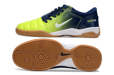Men's Nike Total 90 III IC Indoor & Futsal Low-Tops Football Shoes - Yellow/White/Blue