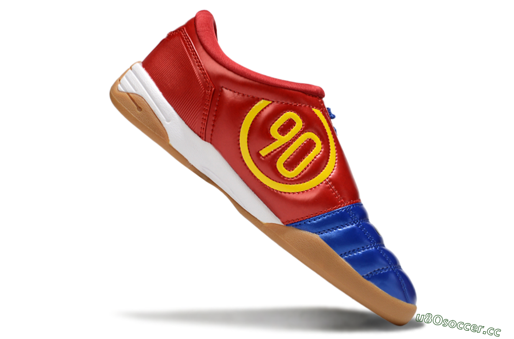 Men's Nike Total 90 III IC Indoor & Futsal Low-Tops Football Shoes - Blue/Black/Red 4