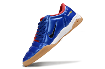 Men's Nike Total 90 III IC Indoor & Futsal Low-Tops Football Shoes - Blue/Black/Red