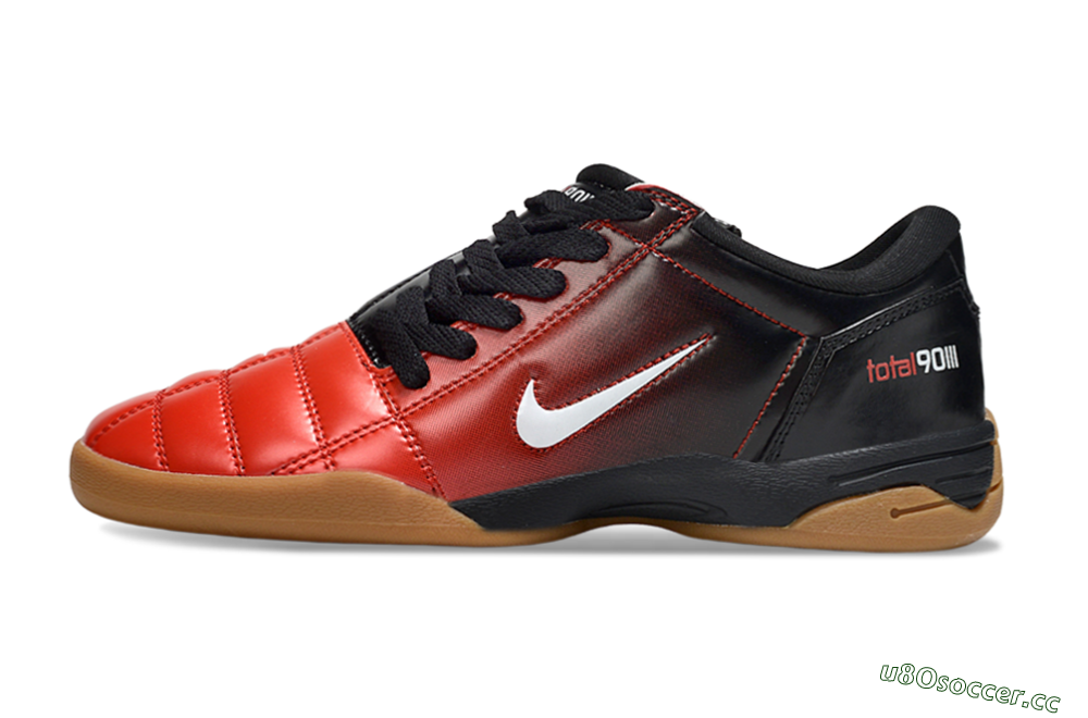 Men's Nike Total 90 III IC Indoor & Futsal Low-Tops Football Shoes - Red/White/Black 0