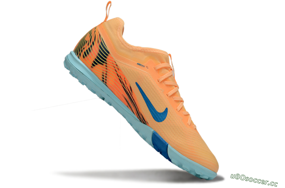 Unisex Nike Air Zoom Mercurial Vapor 16 Pro TF Artificial Turf Low-Tops Football Shoes - Orange/Blue/Jade 4