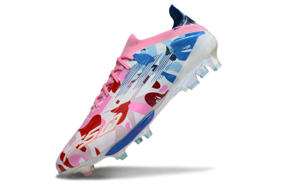 Men's Adidas F50+ Elite Lightstrike Pro FG Firm Ground Low-Tops Football Boots - Pink/Red/Blue