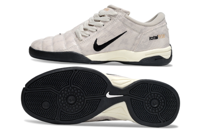 Men's Nike Total 90 III IC Indoor & Futsal Low-Tops Football Shoes - Grey/Black/White