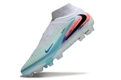 Unisex Nike Phantom 6 High Elite FG Firm Ground High-Tops Football Boots - Jade/White/Red