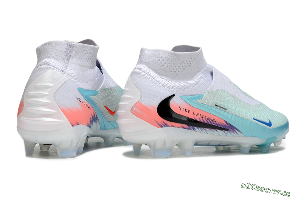 Unisex Nike Phantom 6 High Elite FG Firm Ground High-Tops Football Boots - Jade/White/Red 6