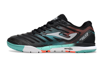 Men's Joma Top Flex IC Indoor & Futsal Low-Tops Football Shoes - Black/Jade/Red
