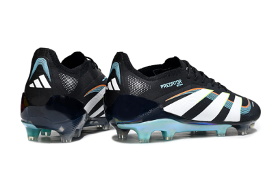 Men's Adidas Predator 25 Elite FG Firm Ground Low-Tops Football Boots - Black/White/Jade