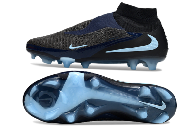 Men's Nike Phantom 6 Elite High FG Firm Ground High-Tops Football Boots - Silver/White/Black