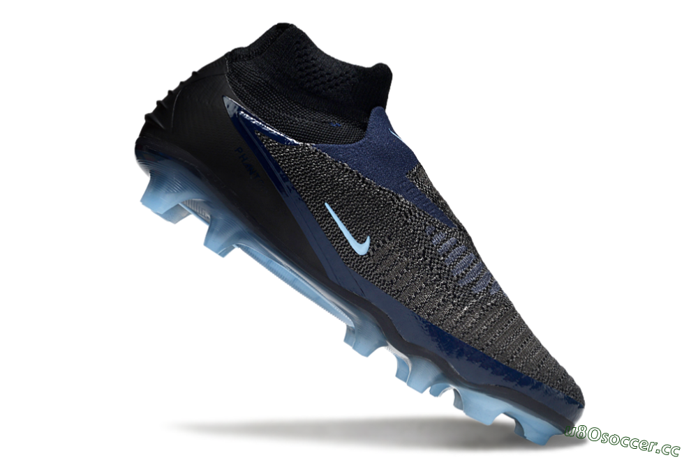 Men's Nike Phantom 6 Elite High FG Firm Ground High-Tops Football Boots - Silver/White/Black 4