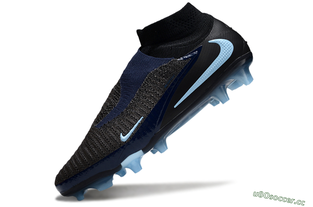 Men's Nike Phantom 6 Elite High FG Firm Ground High-Tops Football Boots - Silver/White/Black 5