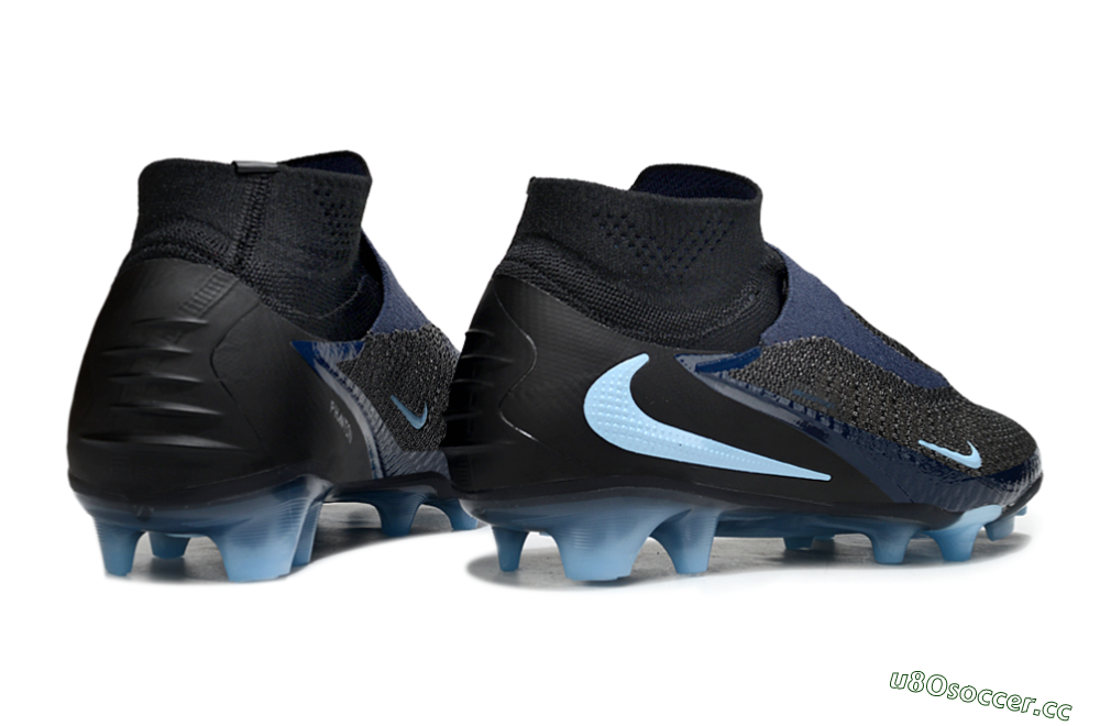 Men's Nike Phantom 6 Elite High FG Firm Ground High-Tops Football Boots - Silver/White/Black 6