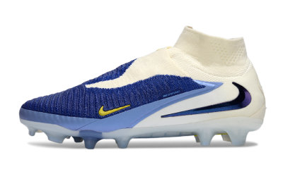 Unisex Nike Phantom 6 Elite FG Firm Ground High-Tops Football Boots - Blue/White/Black
