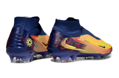 Unisex Nike Phantom 6 Elite FG Firm Ground High-Tops Football Boots - Red/Yellow/Blue