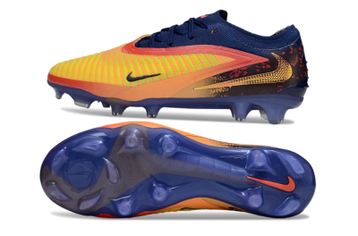 Men's Nike Phantom 6 Elite Low FG Firm Ground Low-Tops Football Boots - Yellow/Red/Blue/Gold