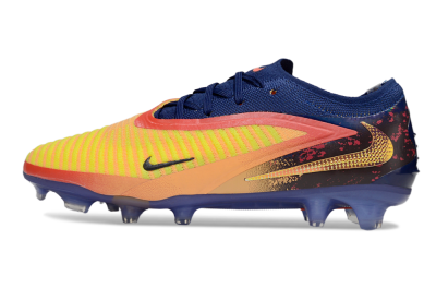 Men's Nike Phantom 6 Elite Low FG Firm Ground Low-Tops Football Boots - Yellow/Red/Blue/Gold