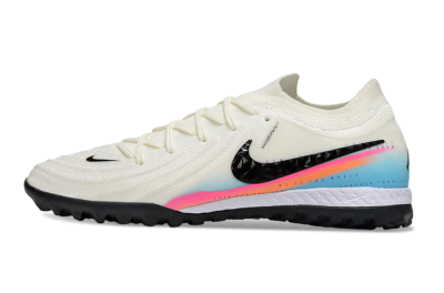Men's Nike Phantom GX 2 Elite TF Artificial Turf Low-Tops Football Shoes - White/Red/Jade