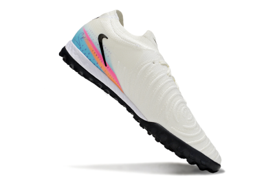 Men's Nike Phantom GX 2 Elite TF Artificial Turf Low-Tops Football Shoes - White/Red/Jade