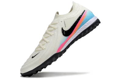 Men's Nike Phantom GX 2 Elite TF Artificial Turf Low-Tops Football Shoes - White/Red/Jade
