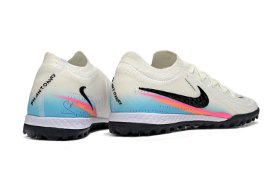 Men's Nike Phantom GX 2 Elite TF Artificial Turf Low-Tops Football Shoes - White/Red/Jade