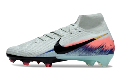 Men's Nike Air Zoom Mercurial Superfly 10 Elite FG Firm Ground High-Tops Football Boots - Jade/Black/Pink