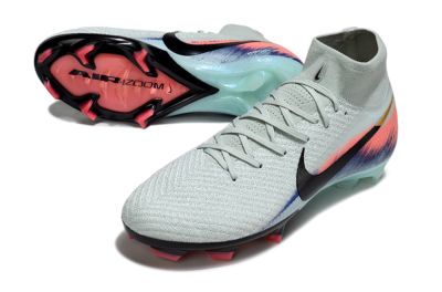Men's Nike Air Zoom Mercurial Superfly 10 Elite FG Firm Ground High-Tops Football Boots - Jade/Black/Pink