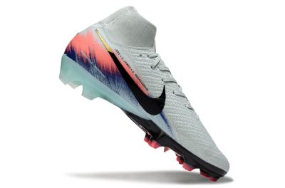 Men's Nike Air Zoom Mercurial Superfly 10 Elite FG Firm Ground High-Tops Football Boots - Jade/Black/Pink