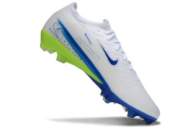 Men's Nike Air Zoom Mercurial Vapor 16 Elite FG Firm Ground Low-Tops Football Boots - White/Blue/Yellow