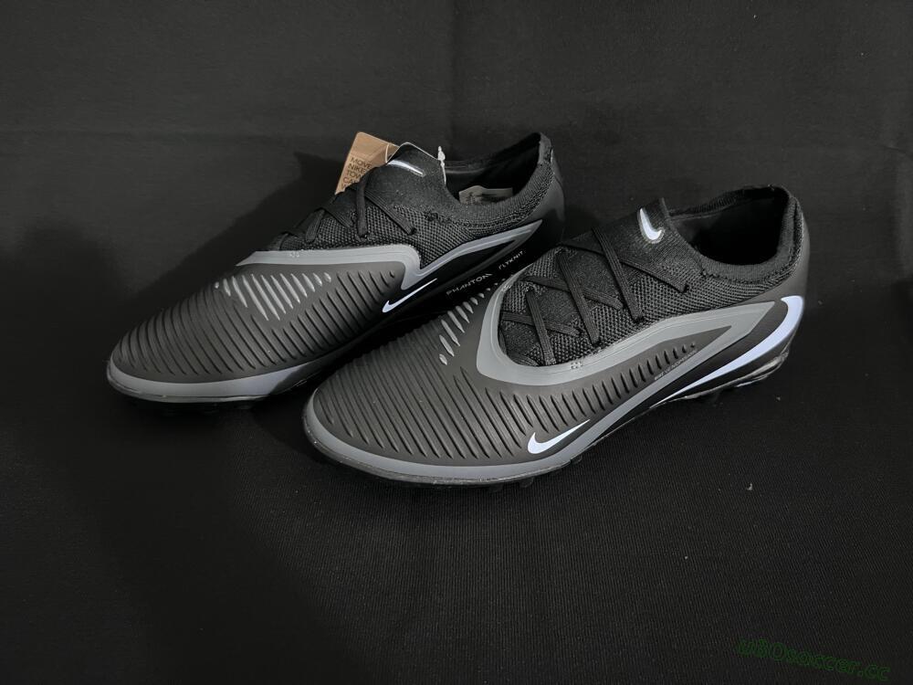 Unisex Nike Phantom 6 Low Elite TF Artificial Turf Low-Tops Football Shoes - Black/Jade