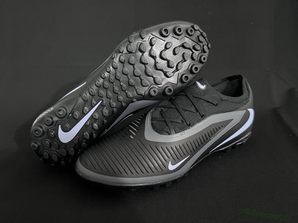 Unisex Nike Phantom 6 Low Elite TF Artificial Turf Low-Tops Football Shoes - Black/Jade