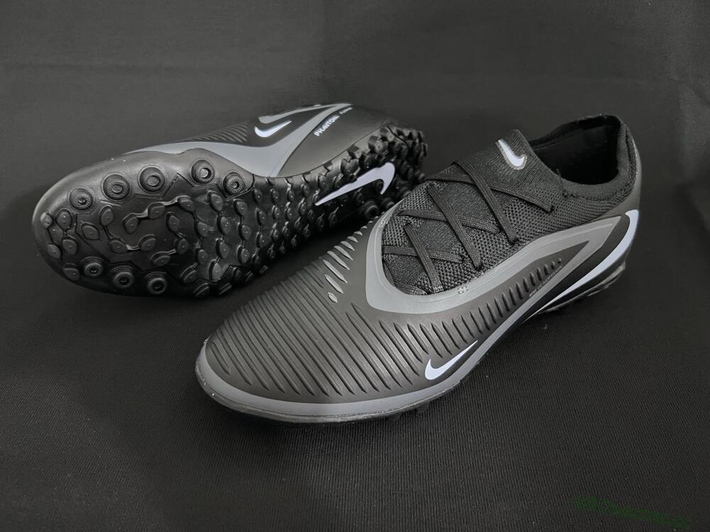 Unisex Nike Phantom 6 Low Elite TF Artificial Turf Low-Tops Football Shoes - Black/Jade