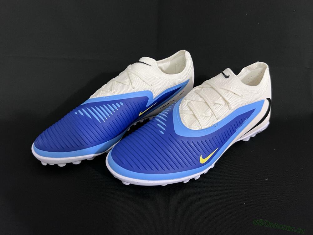 Unisex Nike Phantom 6 Low Elite TF Artificial Turf Low-Tops Football Shoes - Blue/White/Black