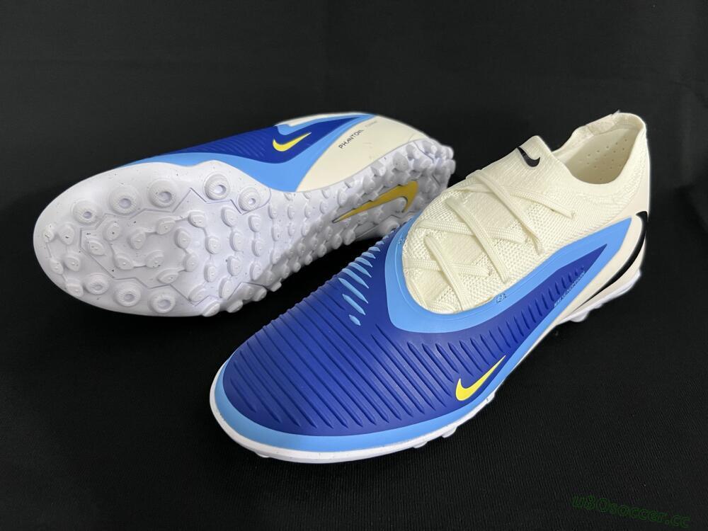 Unisex Nike Phantom 6 Low Elite TF Artificial Turf Low-Tops Football Shoes - Blue/White/Black