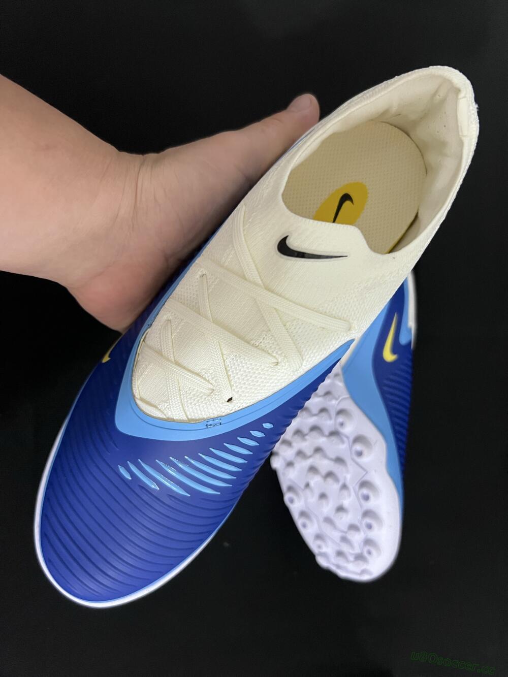 Unisex Nike Phantom 6 Low Elite TF Artificial Turf Low-Tops Football Shoes - Blue/White/Black