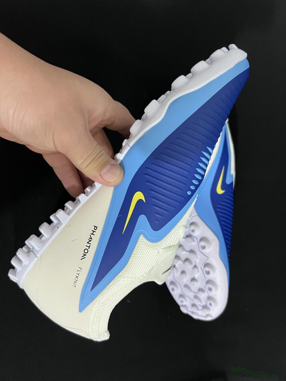 Unisex Nike Phantom 6 Low Elite TF Artificial Turf Low-Tops Football Shoes - Blue/White/Black