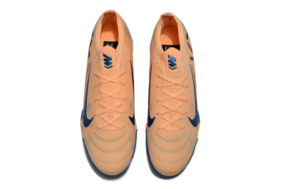 Unisex KM x Nike Air Zoom Mercurial Vapor 16 Elite TF Artificial Turf Low-Tops Football Shoes - Orange/Ocean Blue/Sandy Peach