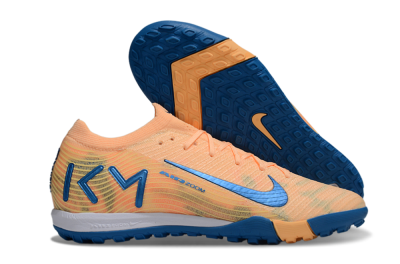 Unisex KM x Nike Air Zoom Mercurial Vapor 16 Elite TF Artificial Turf Low-Tops Football Shoes - Orange/Ocean Blue/Sandy Peach