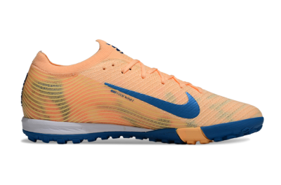 Unisex KM x Nike Air Zoom Mercurial Vapor 16 Elite TF Artificial Turf Low-Tops Football Shoes - Orange/Ocean Blue/Sandy Peach