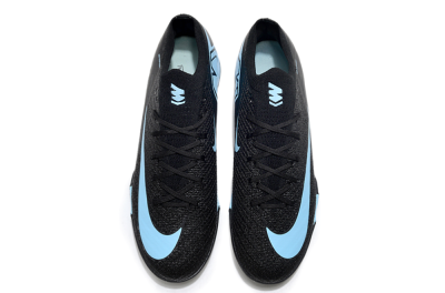 Unisex Nike Air Zoom Mercurial Vapor 16 Elite TF Artificial Turf Low-Tops Football Shoes - Black/Ice Blue/Dusk Black
