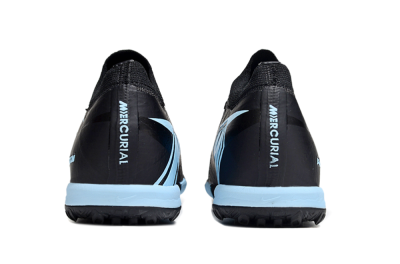 Unisex Nike Air Zoom Mercurial Vapor 16 Elite TF Artificial Turf Low-Tops Football Shoes - Black/Ice Blue/Dusk Black