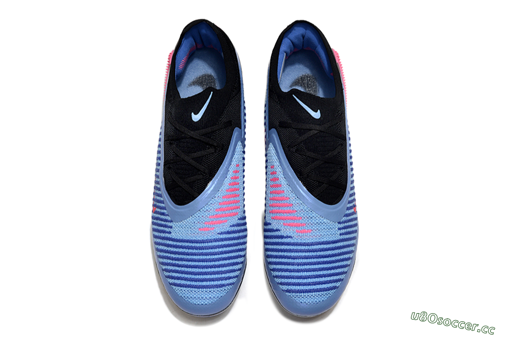 Unisex Nike Phantom 6 Low Elite FG Firm Ground Low-Tops Football Boots - Blue/Vibrant Blue/Hot Pink 4