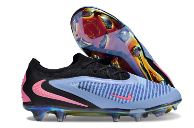 Unisex Nike Phantom 6 Low Elite FG Firm Ground Low-Tops Football Boots - Blue/Vibrant Blue/Hot Pink