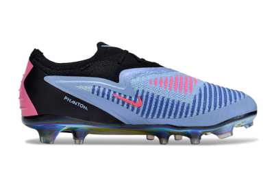 Unisex Nike Phantom 6 Low Elite FG Firm Ground Low-Tops Football Boots - Blue/Vibrant Blue/Hot Pink
