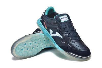 Men's Joma Top Flex IC Indoor & Futsal Low-Tops Football Shoes - Navy/Aqua Mist/Deep Ocean