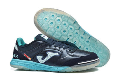 Men's Joma Top Flex IC Indoor & Futsal Low-Tops Football Shoes - Navy/Aqua Mist/Deep Ocean