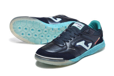 Men's Joma Top Flex IC Indoor & Futsal Low-Tops Football Shoes - Navy/Aqua Mist/Deep Ocean