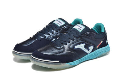 Men's Joma Top Flex IC Indoor & Futsal Low-Tops Football Shoes - Navy/Aqua Mist/Deep Ocean